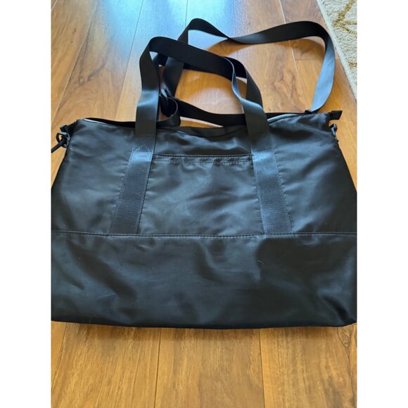 GOGO Large Black Nylon Tote Bag Water Resistant Crossbody Paige Carryall Bag - Picture 6 of 7